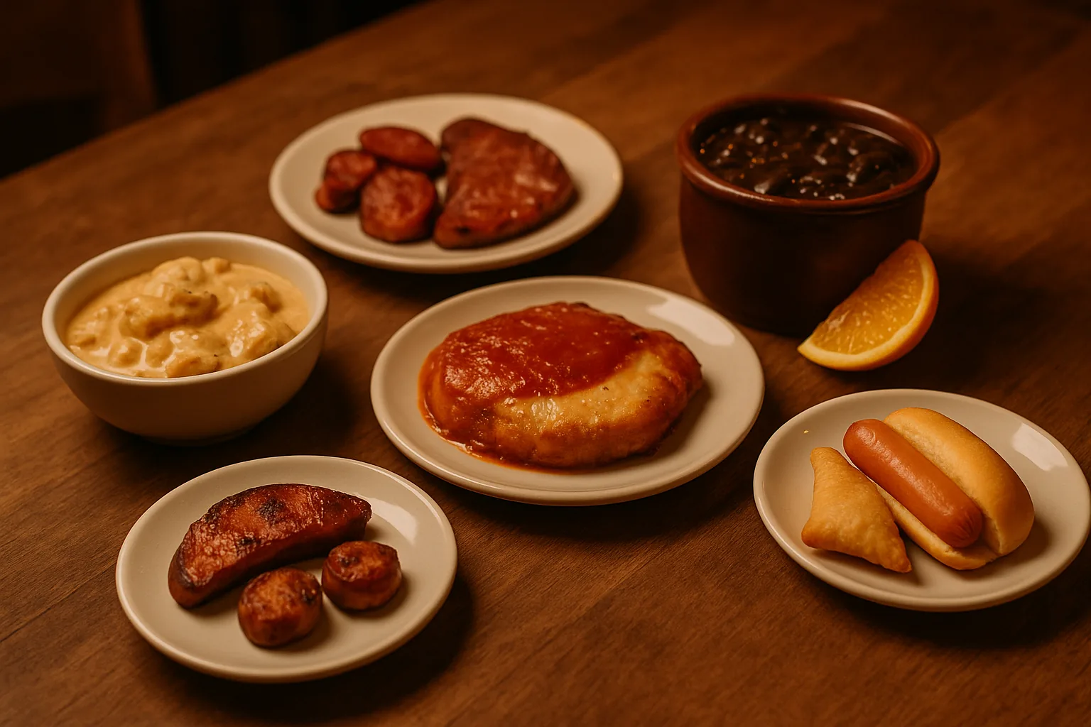 Guia prático para escolher entre churrasco, boteco, massas, feijoada, kids, junino e outros cardápios oficiais.